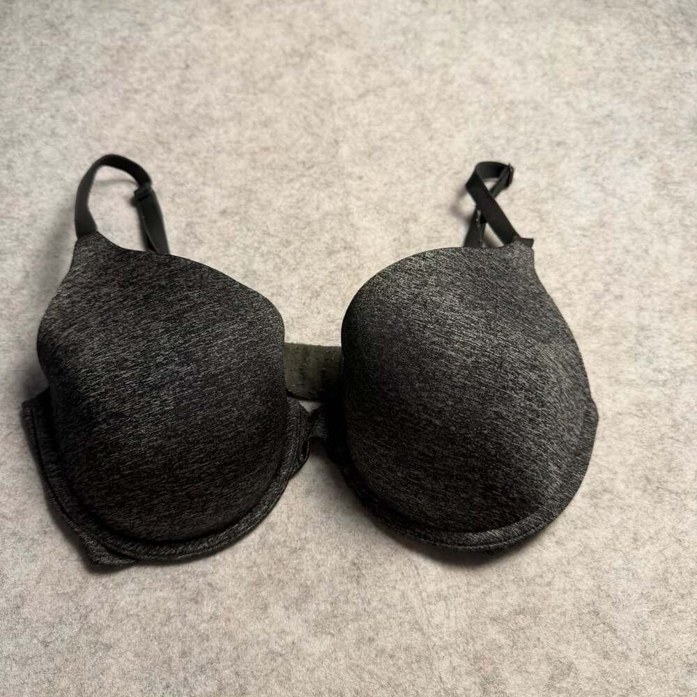 Victoria's Secret Uplift Semi-Demi Bra Size 32DD Charcoal Heather